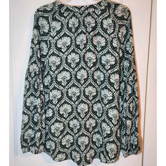 White House‎ Black Mkt Gauze Printed Hi Lo Blouse Top Size Med - Picture 9 of 9